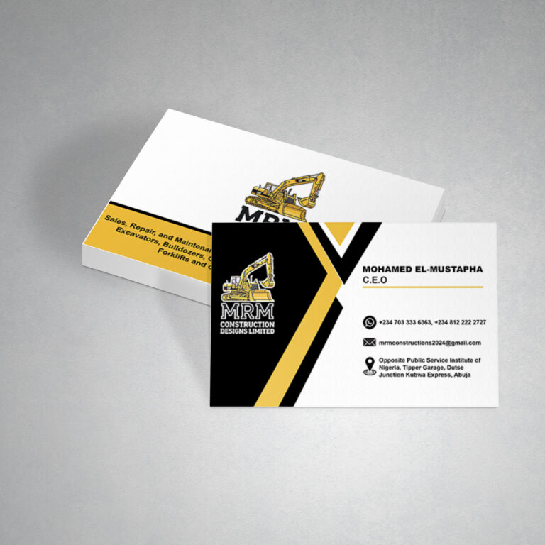Clean and bold business card design that leaves a lasting professional impression.